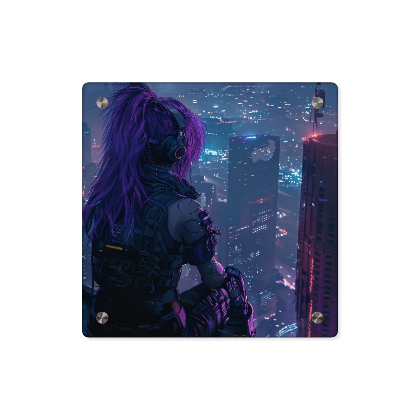 Observer Above the Cybercity Acrylic