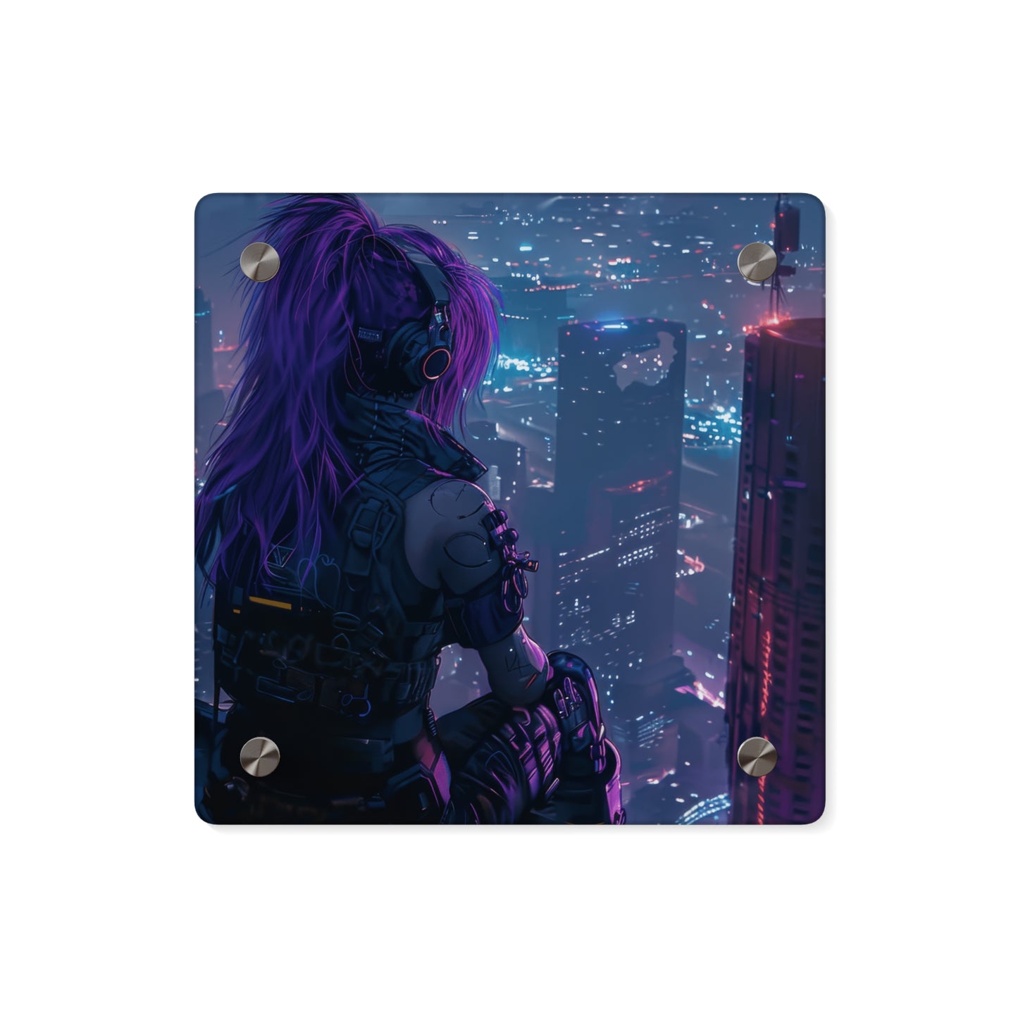 Observer Above the Cybercity Acrylic