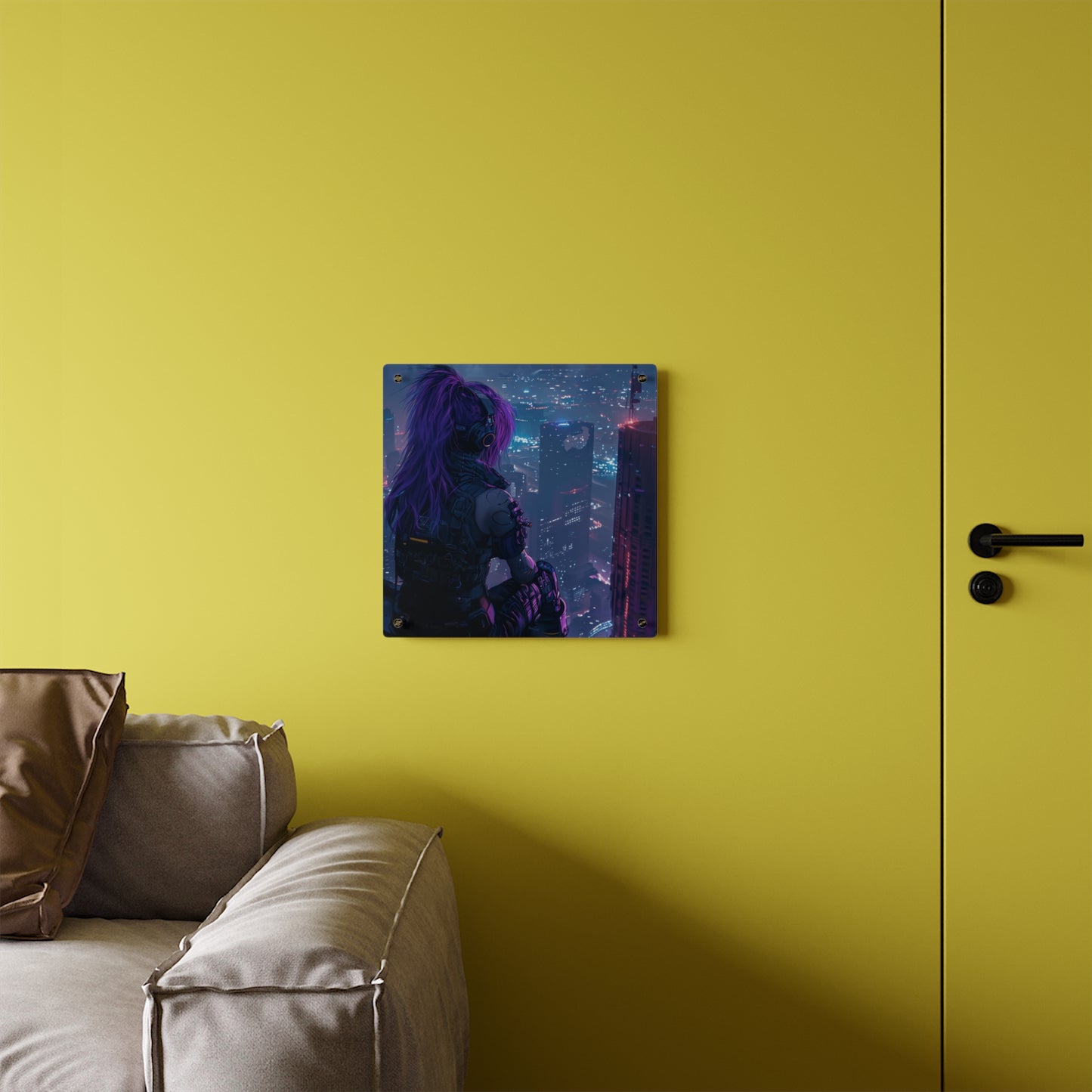 Observer Above the Cybercity Acrylic