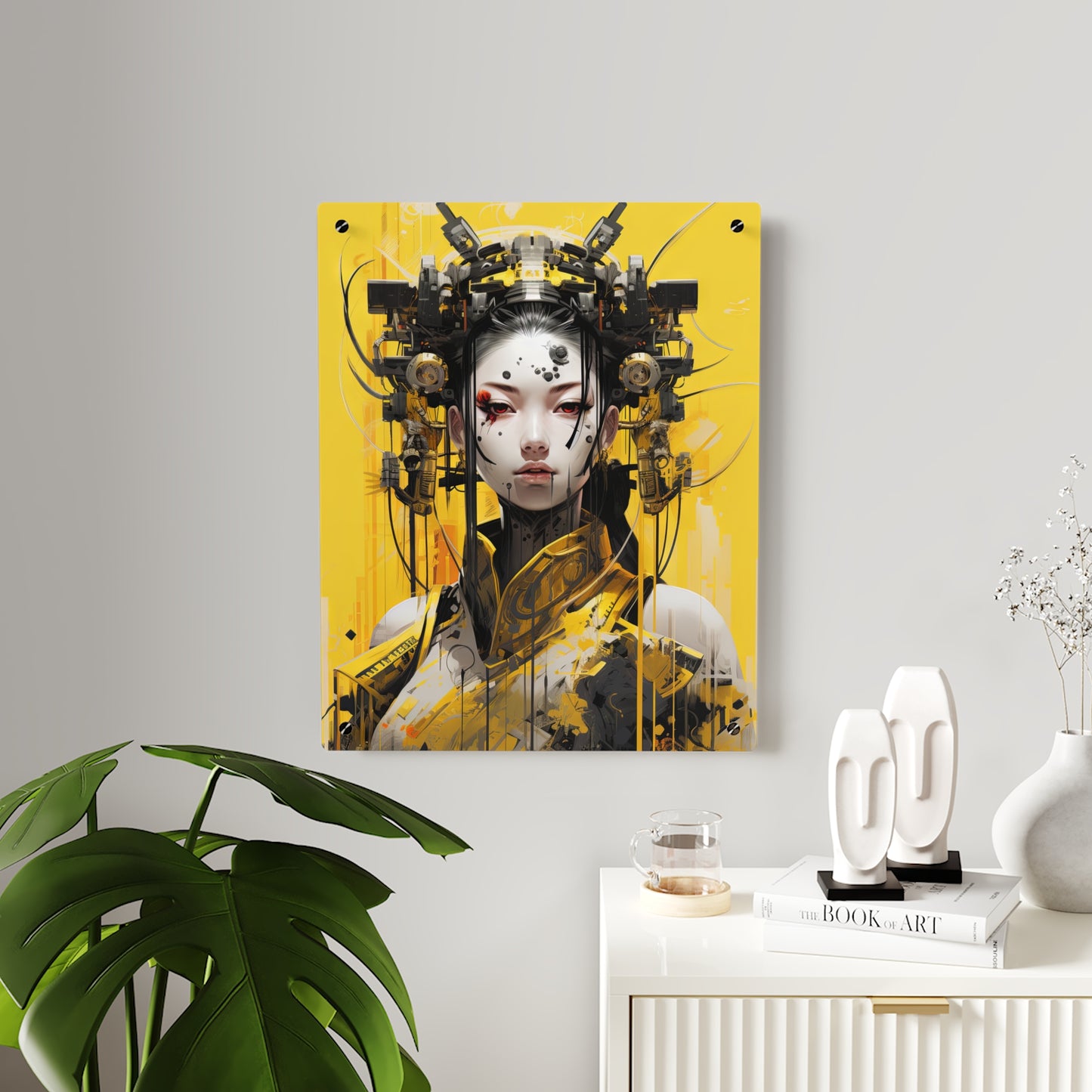 芸者 Lady in Yellow Acrylic