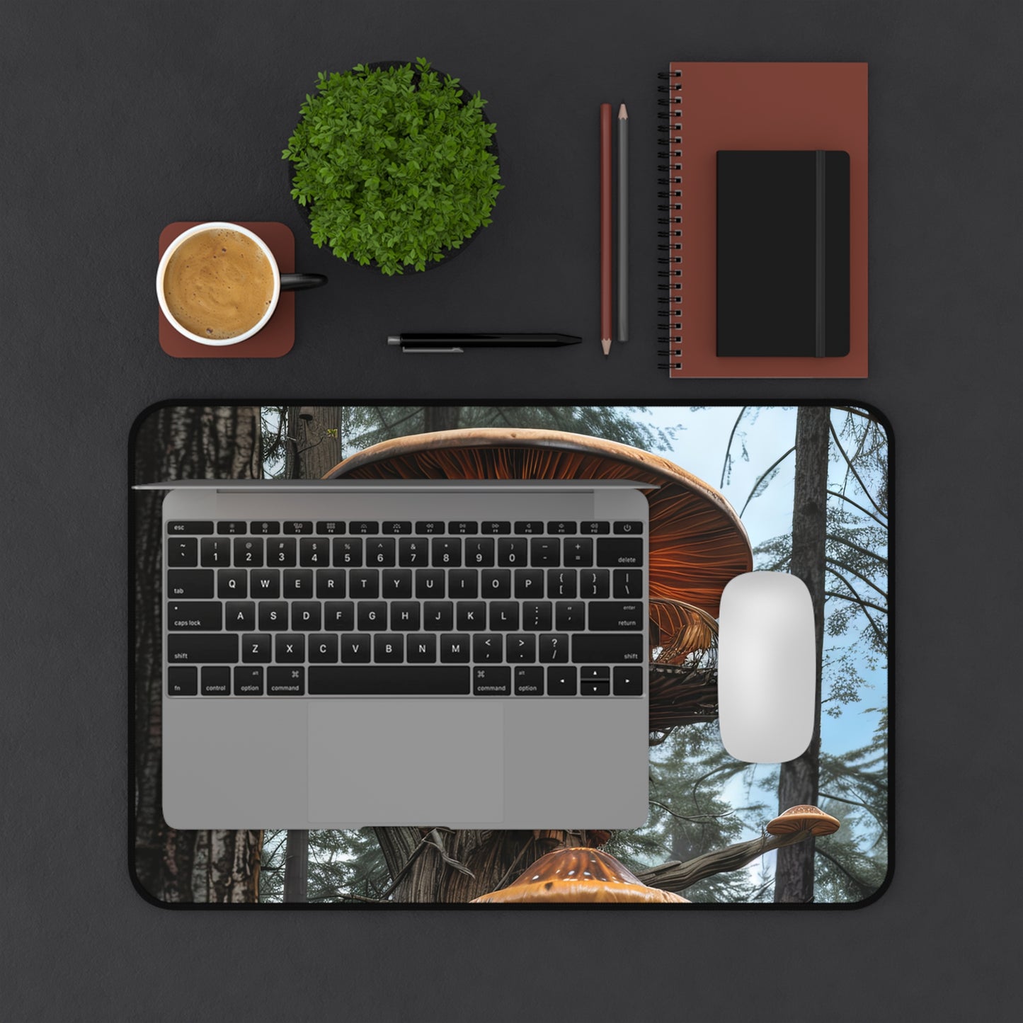 Enchanted Forest Retreat Desk Mat