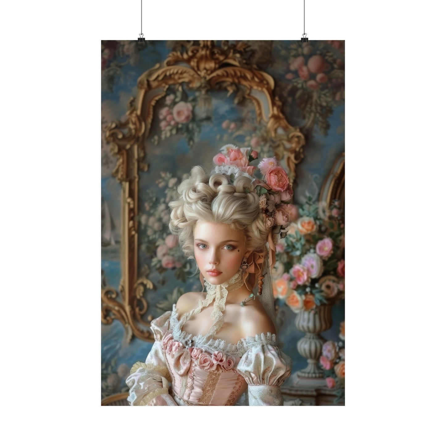 Baroque Blossom Elegance Posters