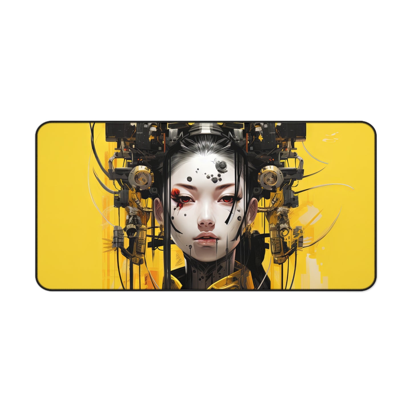 芸者 Lady in Yellow Desk Mat