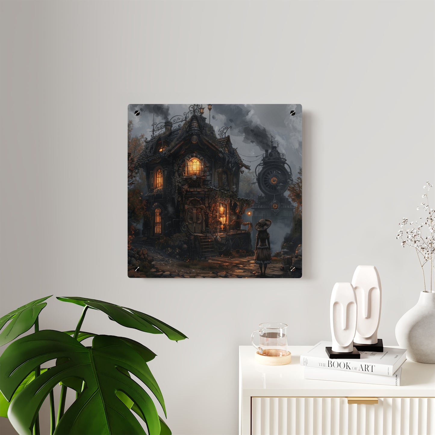 Moonlit Cog Cottage Acrylic