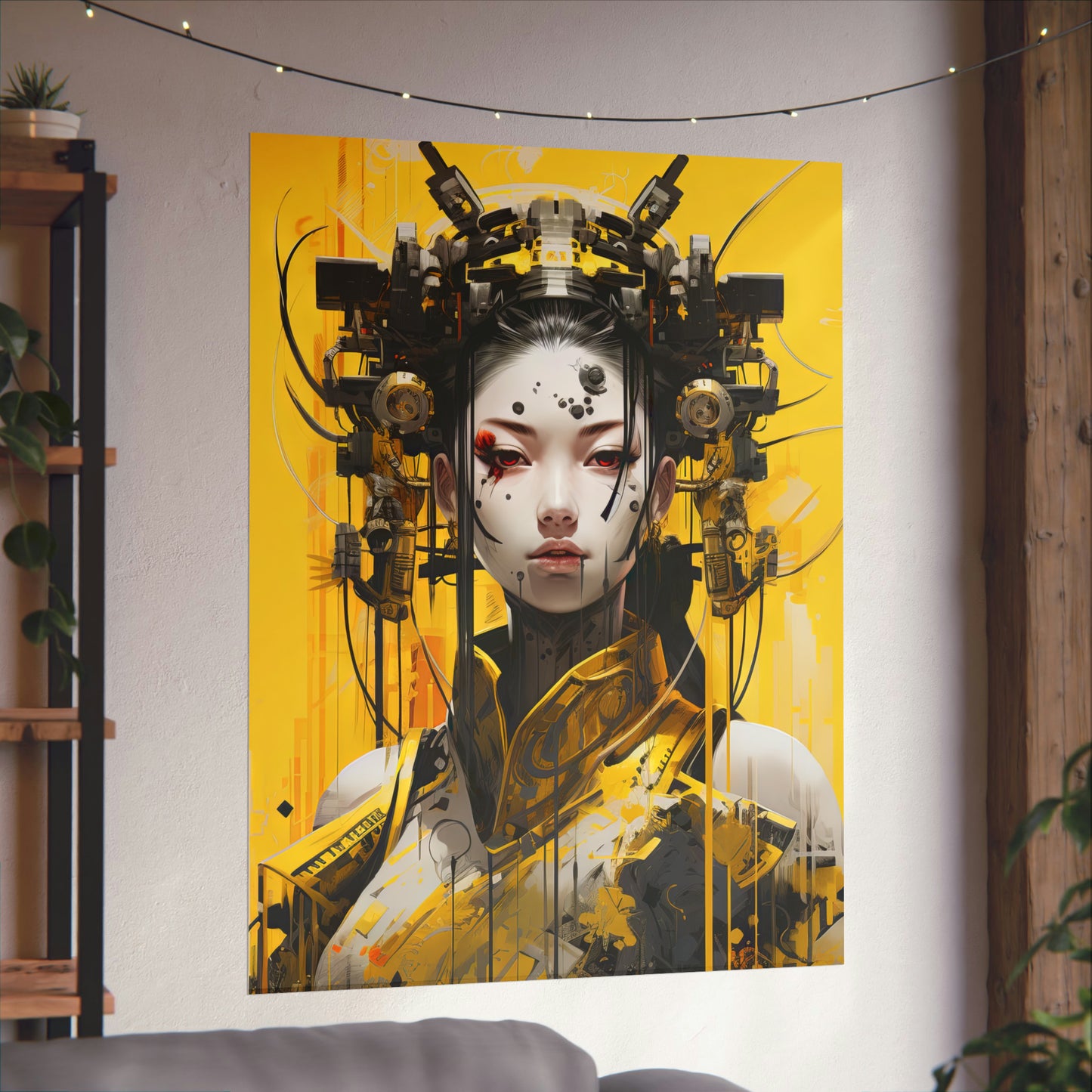 芸者 Lady in Yellow Poster