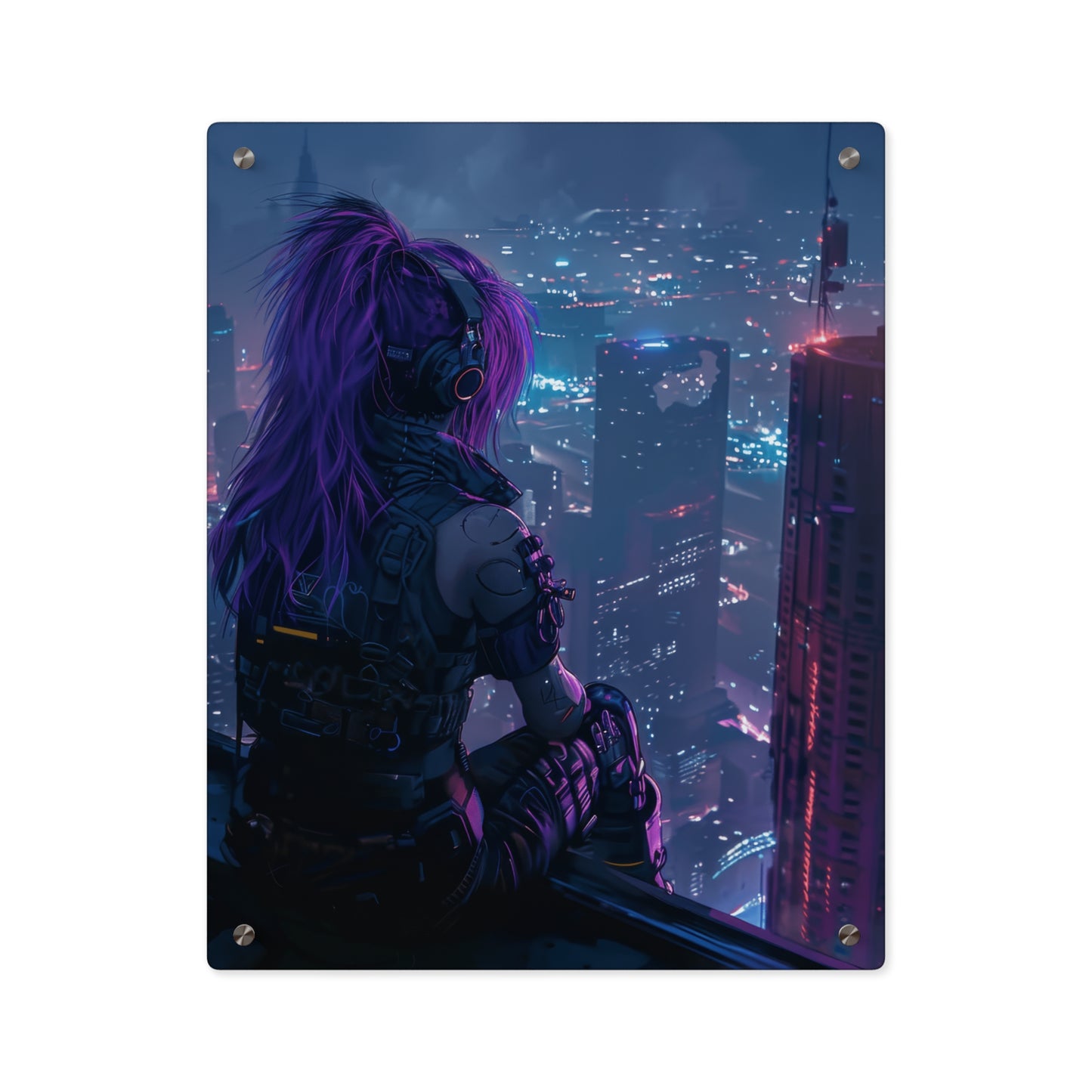Observer Above the Cybercity Acrylic