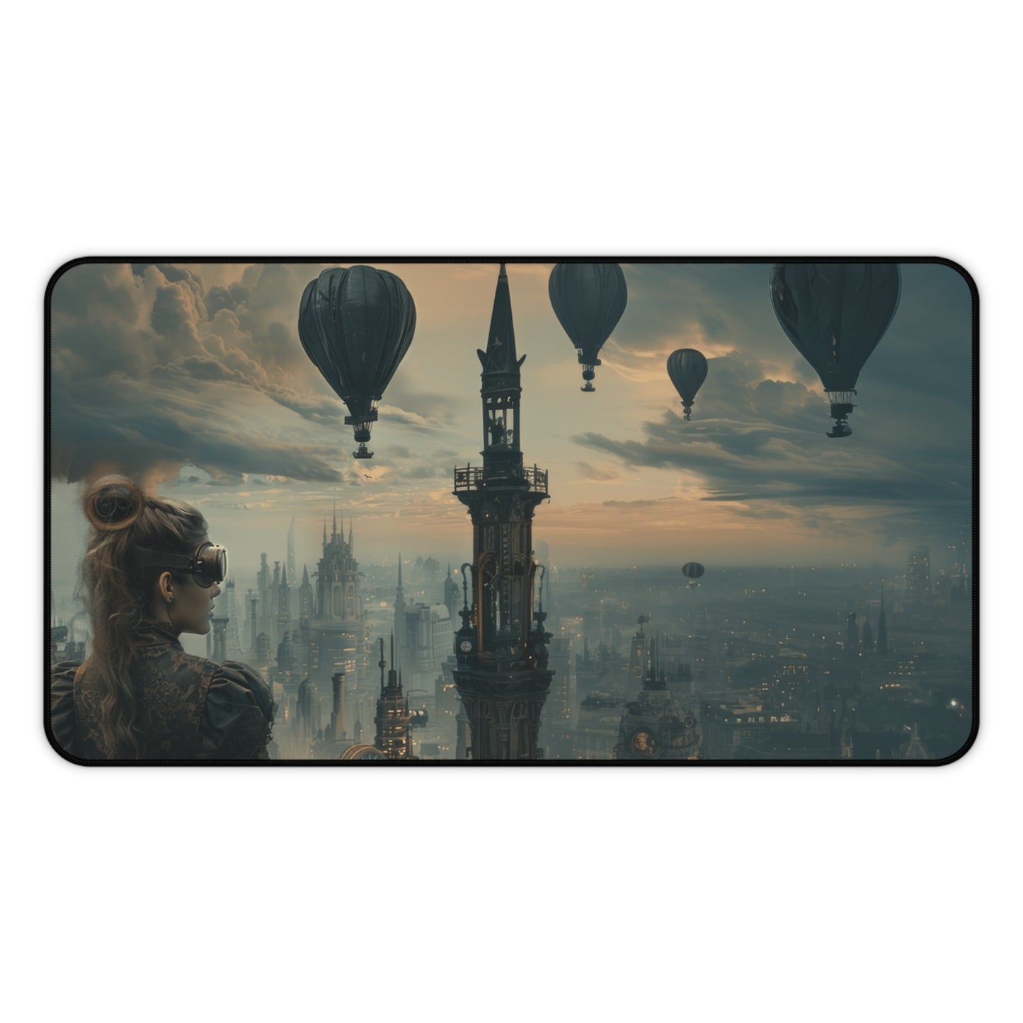 Voyage of the Airship Armada Desk Mat