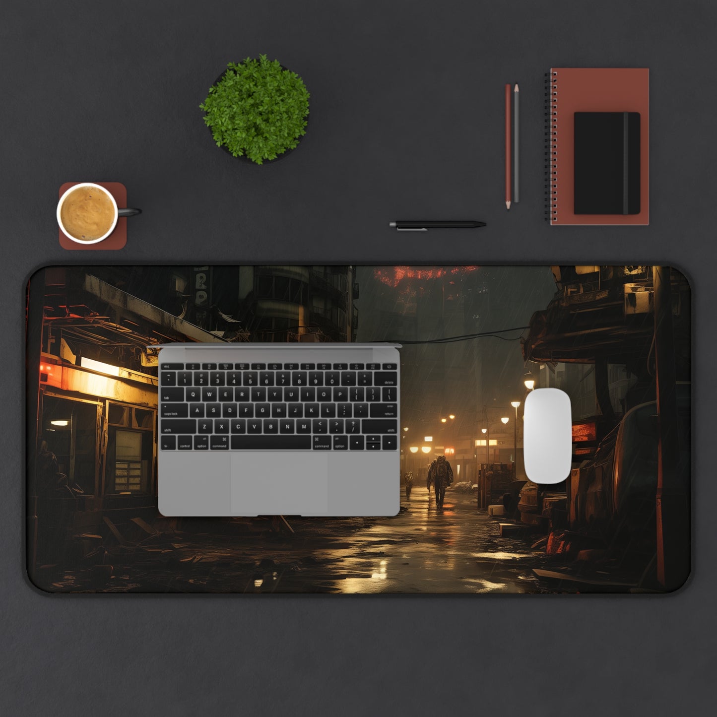 Solitary Wanderer Desk Mat