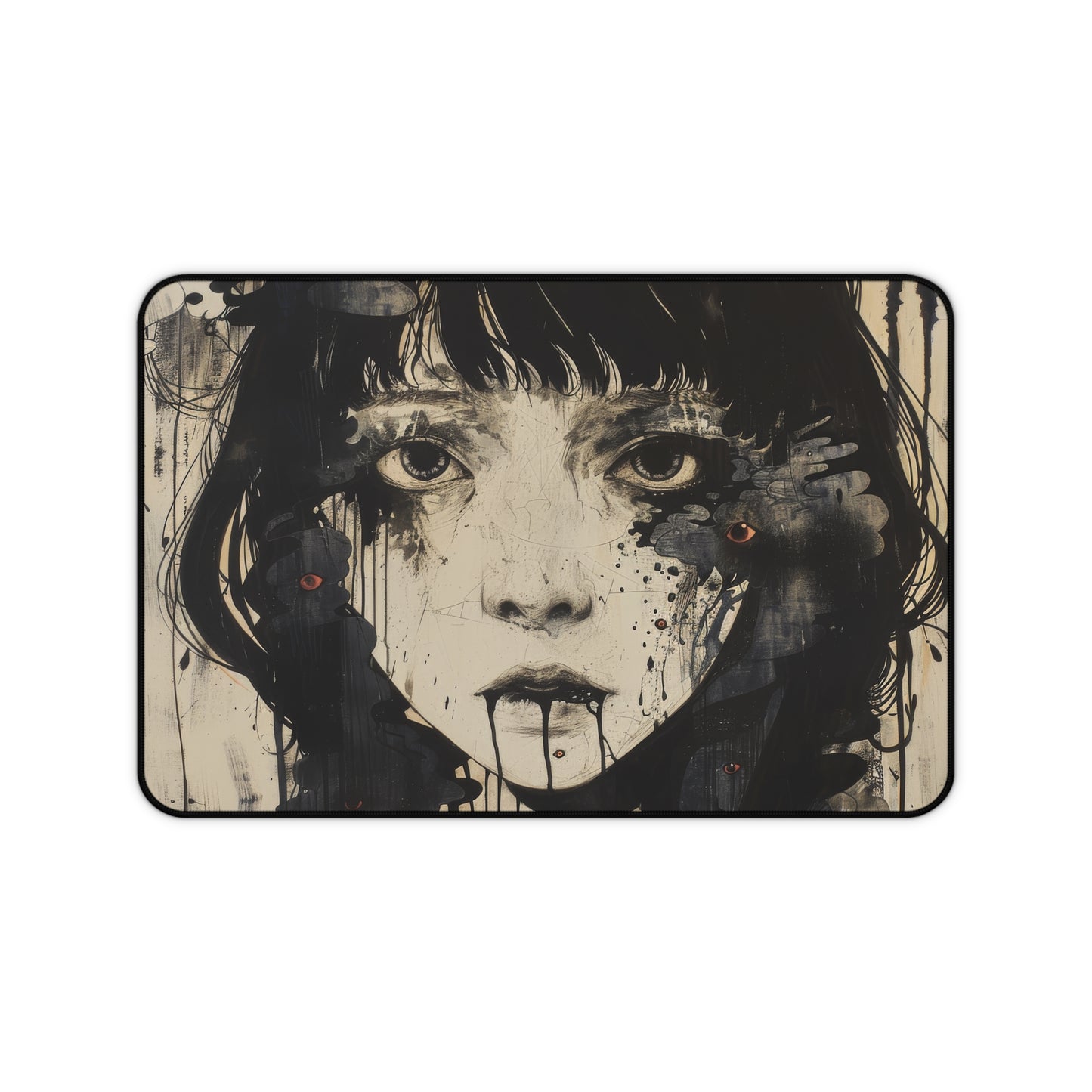 Haunting Eyes Desk Mat