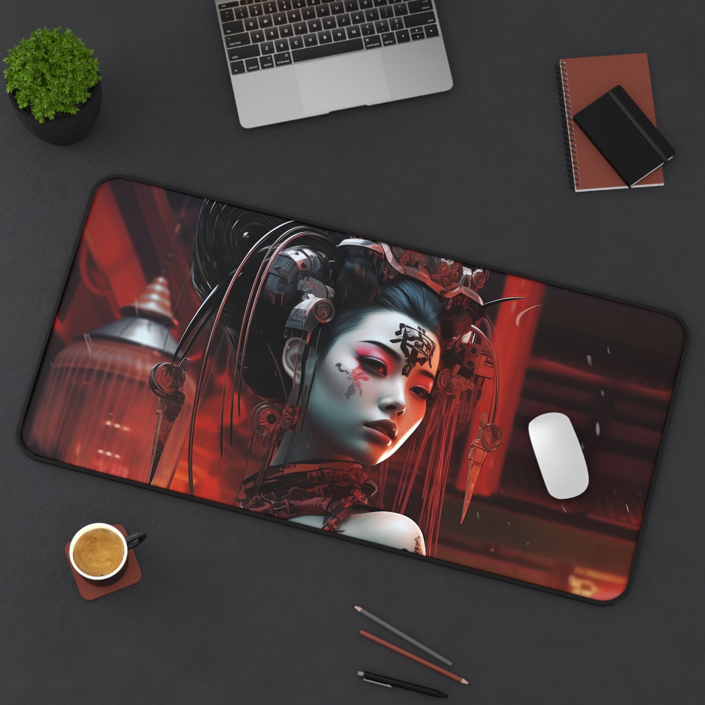 Cybernetic Harmony Desk Mat