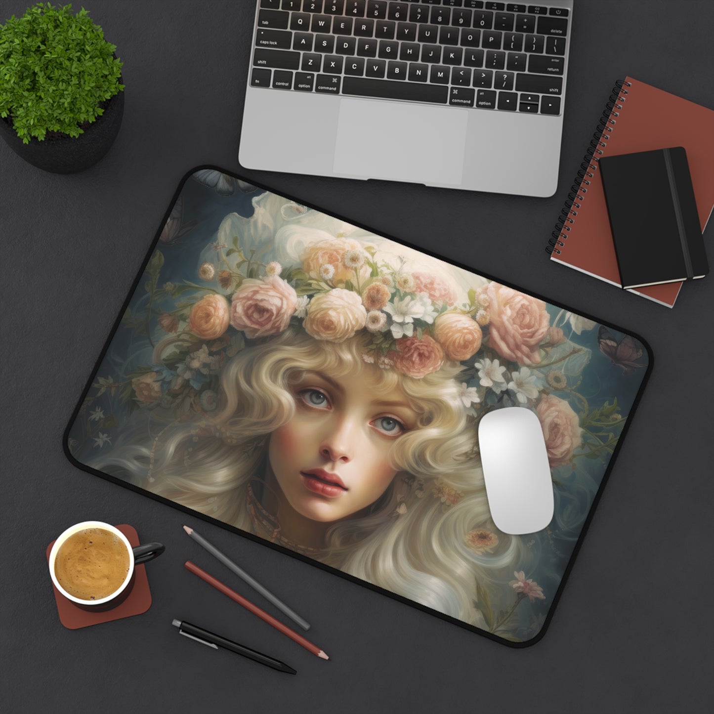 Whispers of the Enchanted Garden Desk Mat