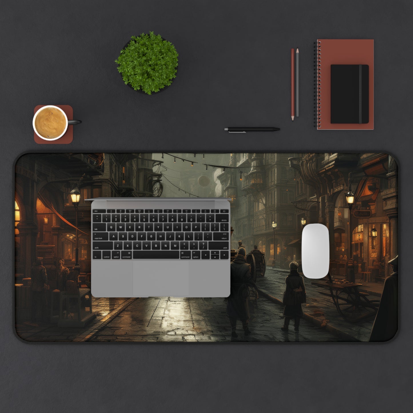 Dawn of the Machina Avenue Desk Mat