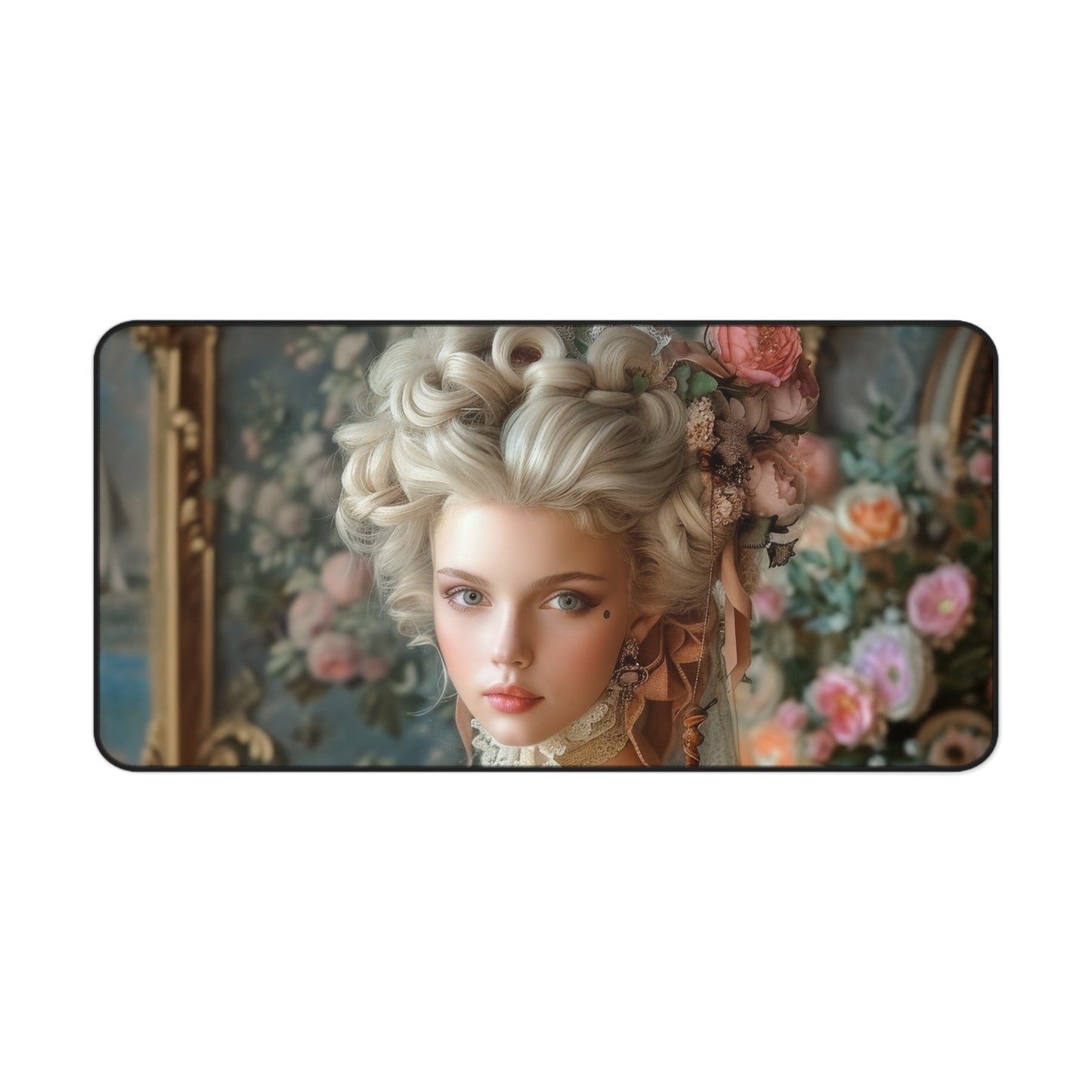 Baroque Blossom Elegance Desk Mat