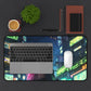 Neon Dreamscape Desk Mat