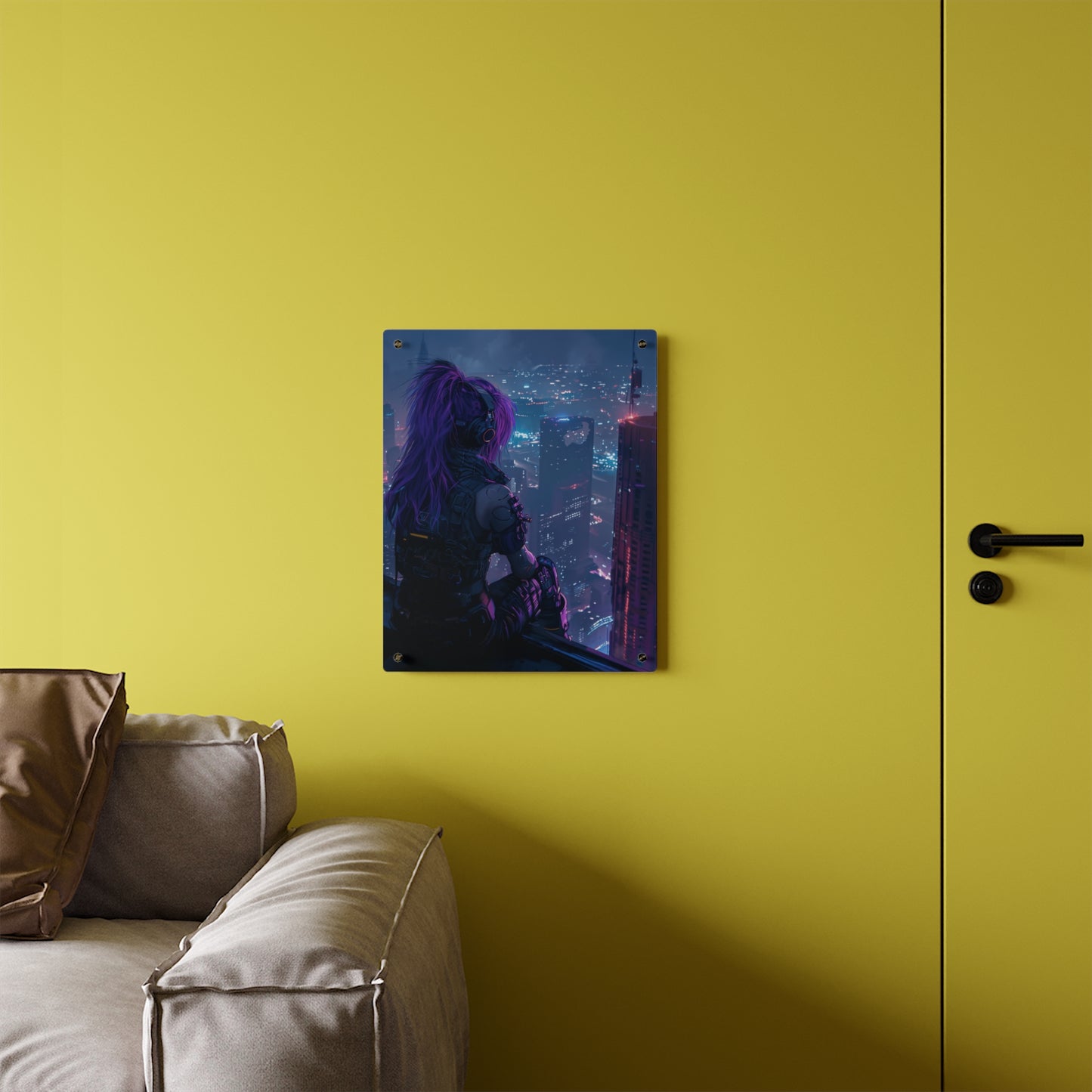 Observer Above the Cybercity Acrylic