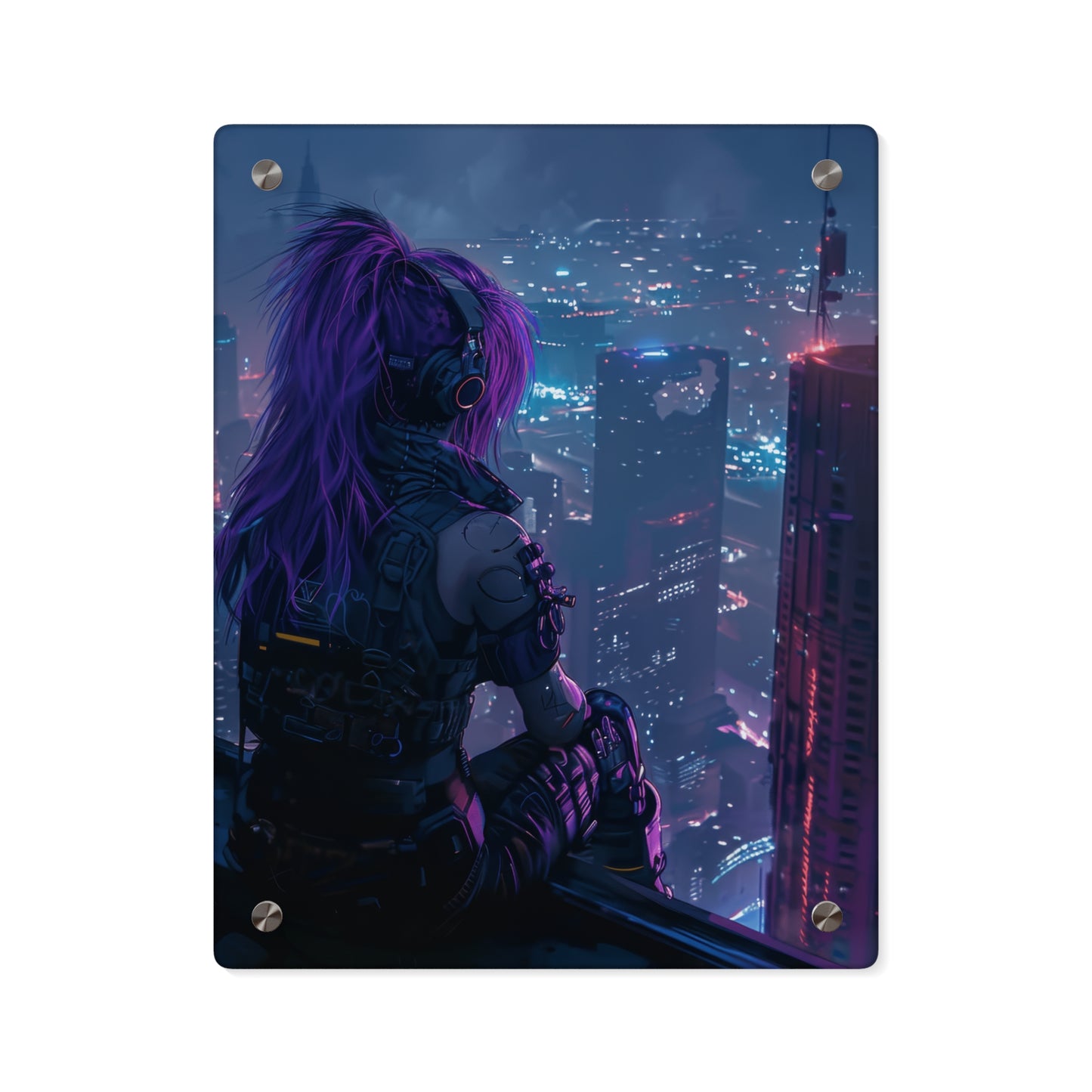 Observer Above the Cybercity Acrylic