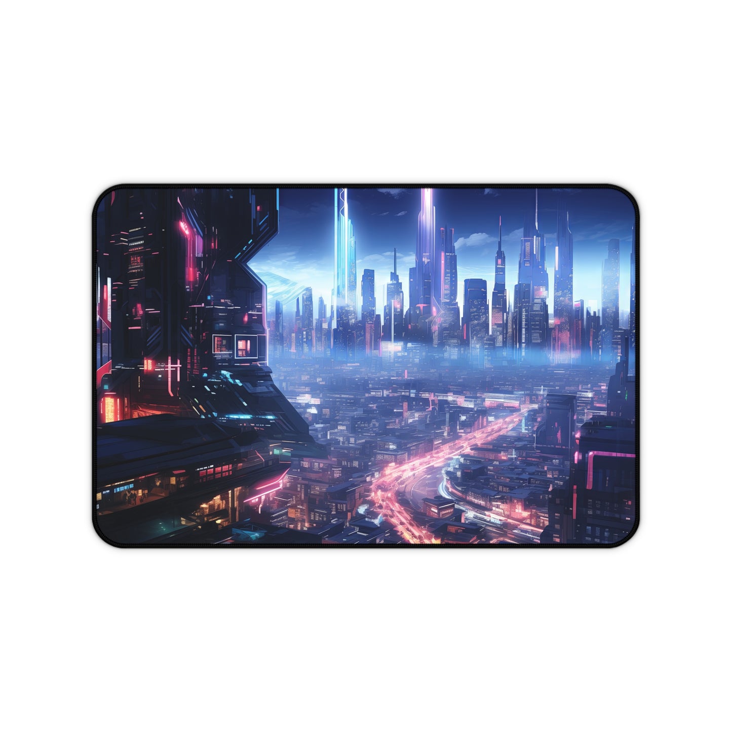 Synthetic Skylines Desk Mat