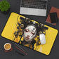 芸者 Lady in Yellow Desk Mat