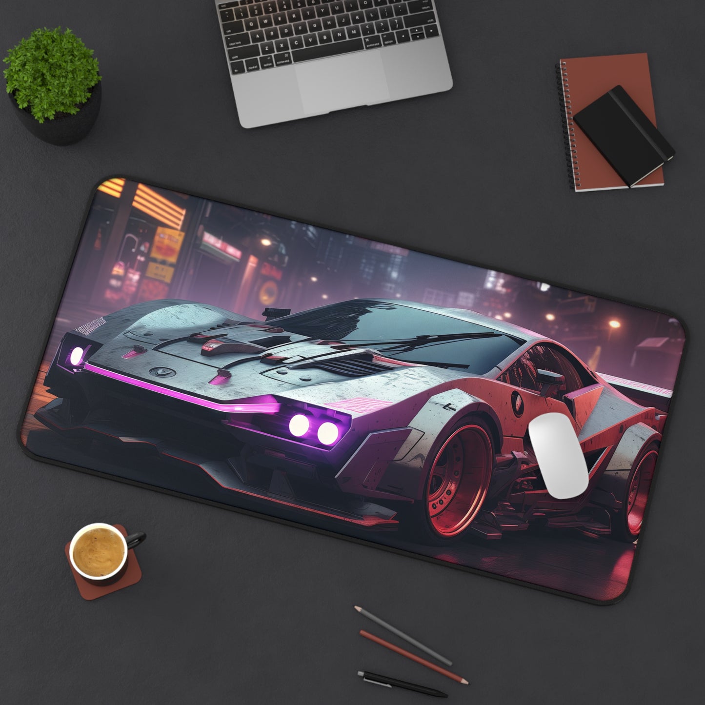 Neon Pulse Desk Mat