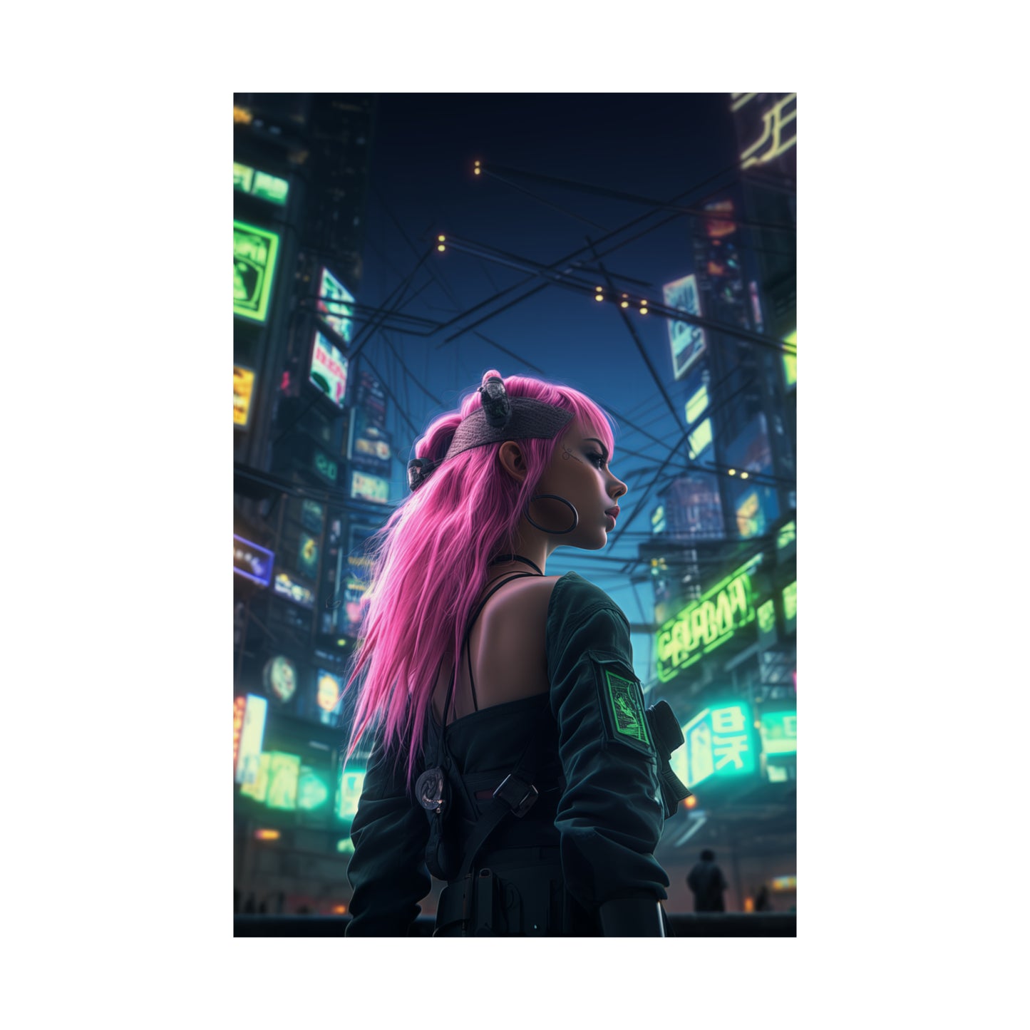 Neon Dreamscape Poster