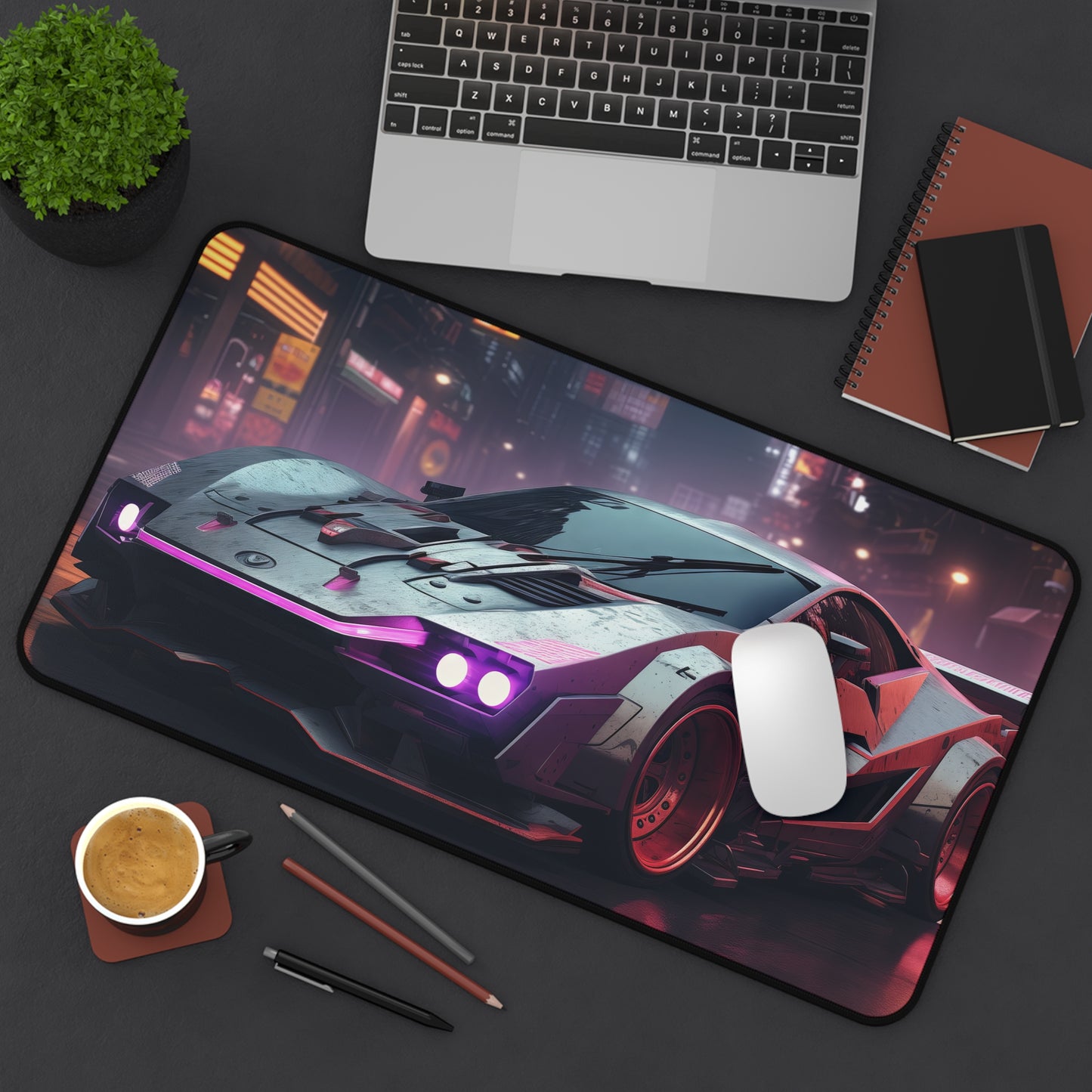 Neon Pulse Desk Mat