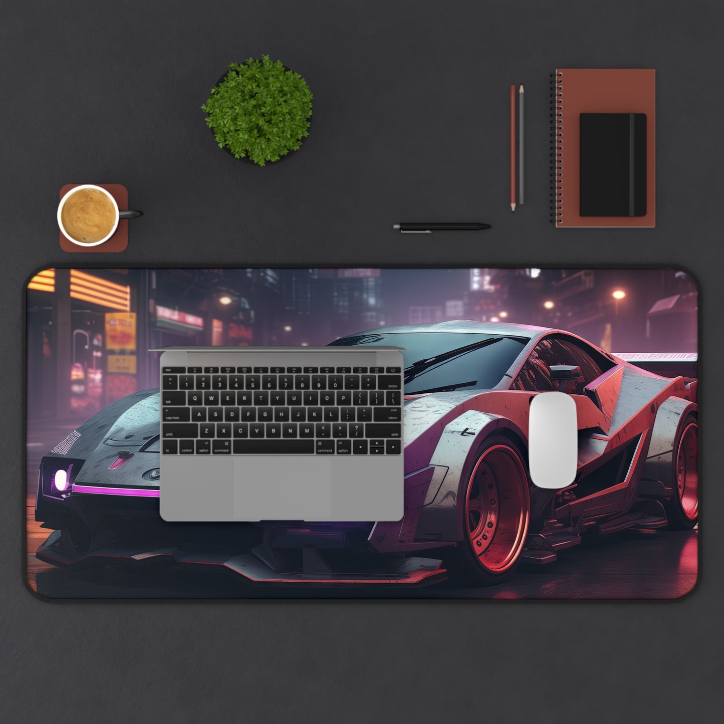 Neon Pulse Desk Mat