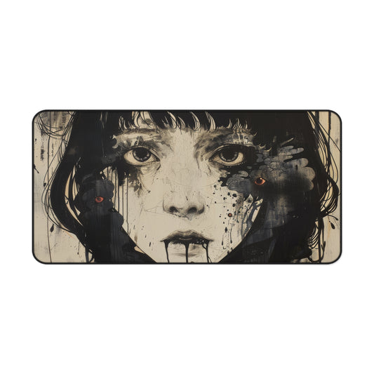 Haunting Eyes Desk Mat