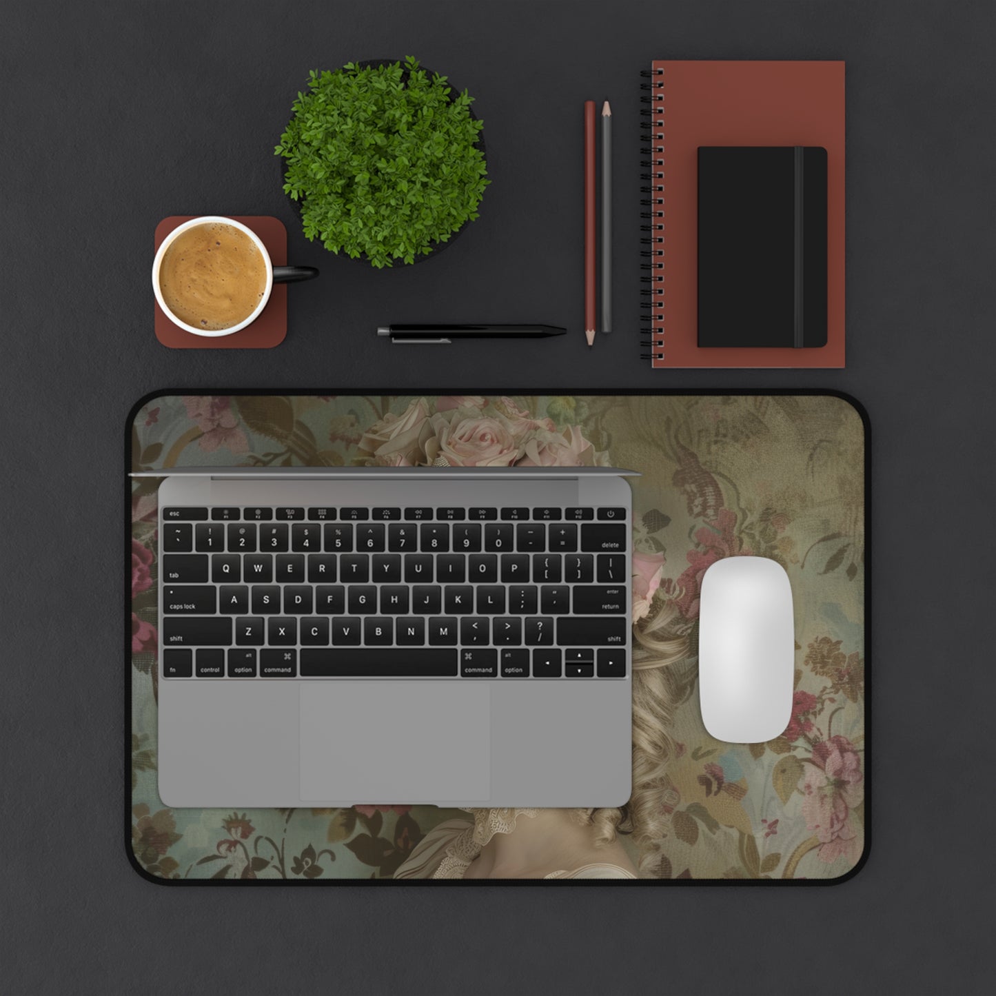 Roseate Reverie of the Countryside Desk Mat