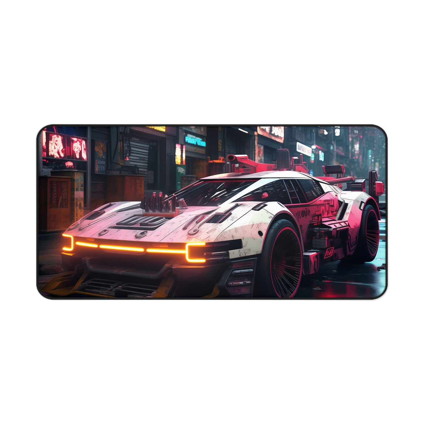 Neon Streak Desk Mat