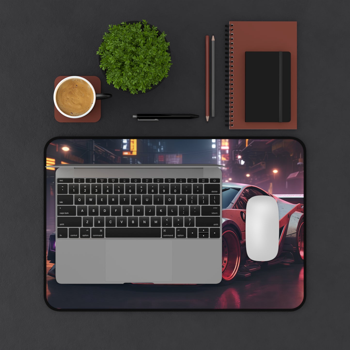 Neon Pulse Desk Mat