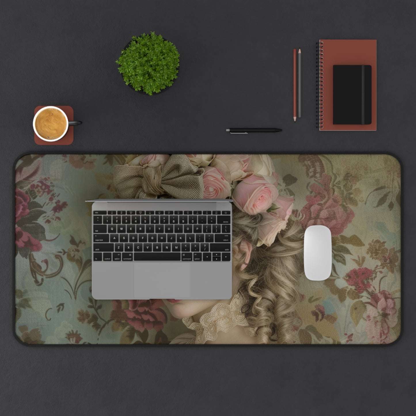 Roseate Reverie of the Countryside Desk Mat