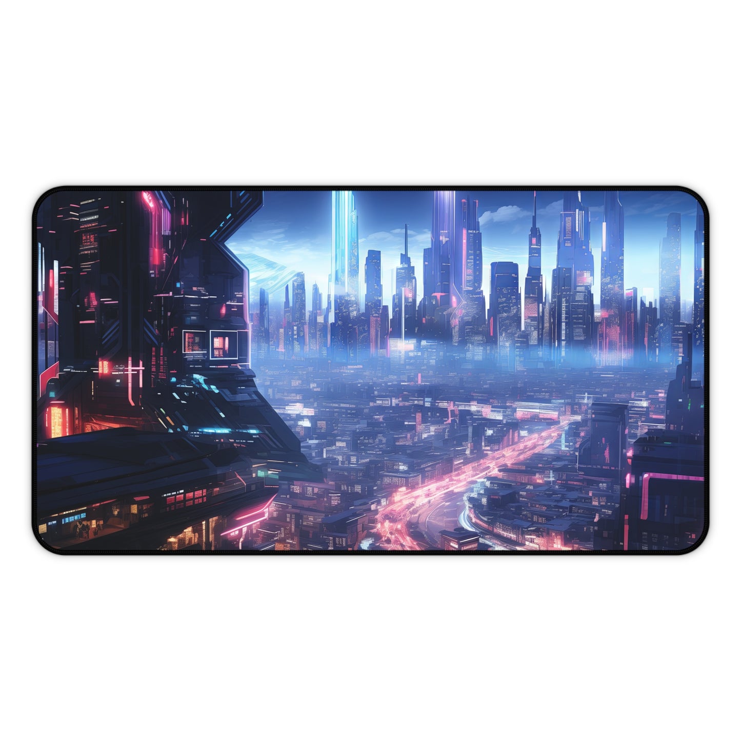 Synthetic Skylines Desk Mat