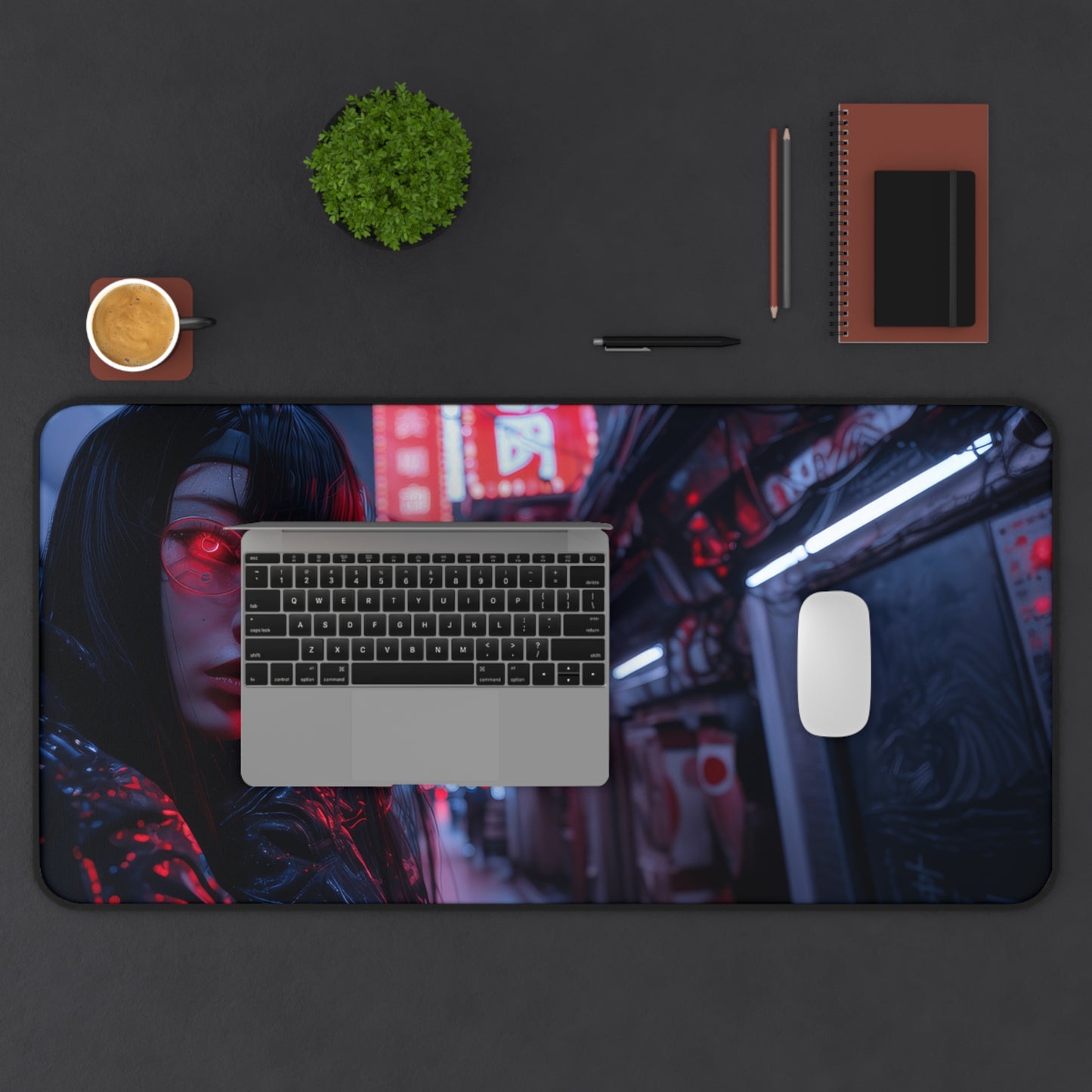 Neon Nightstalker Desk Mat