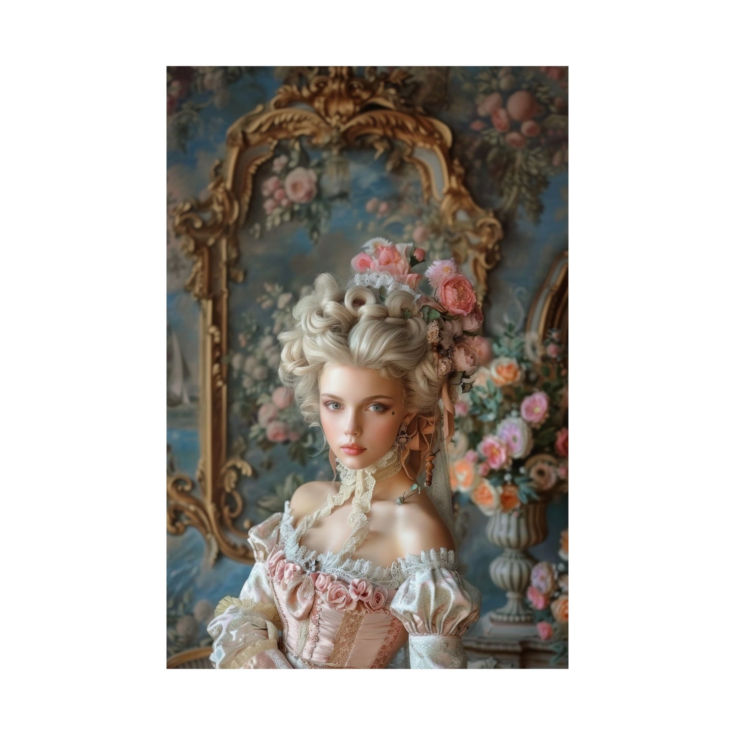 Baroque Blossom Elegance Posters