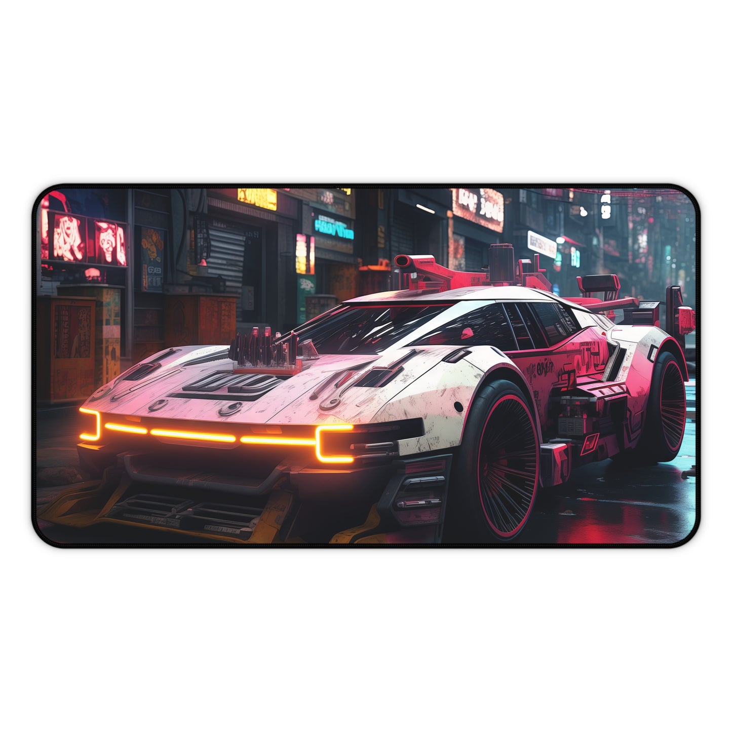 Neon Streak Desk Mat