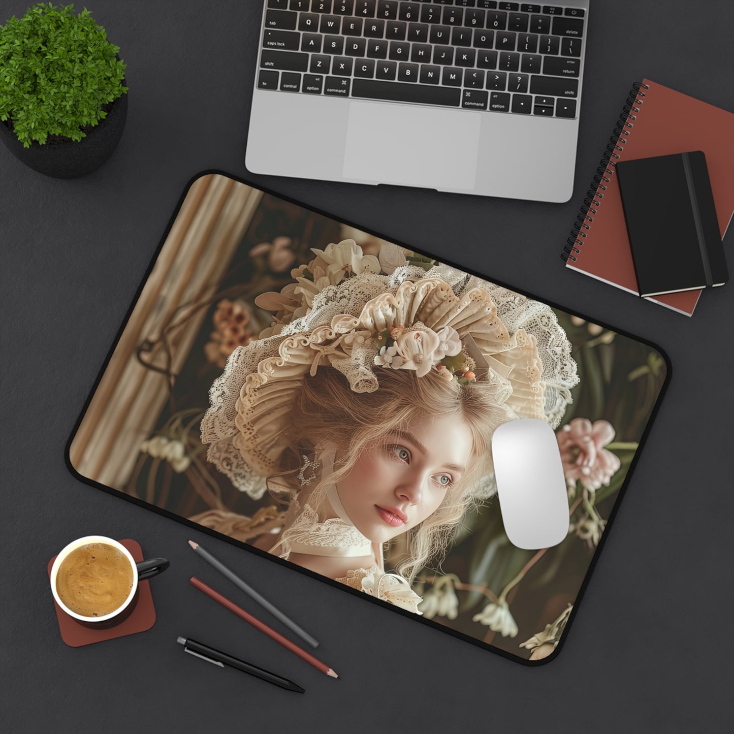 Enchanted Pastoral Elegance Desk Mat