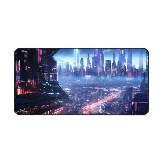 Synthetic Skylines Desk Mat