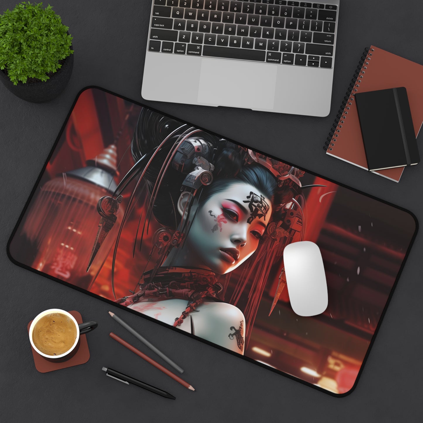 Cybernetic Harmony Desk Mat