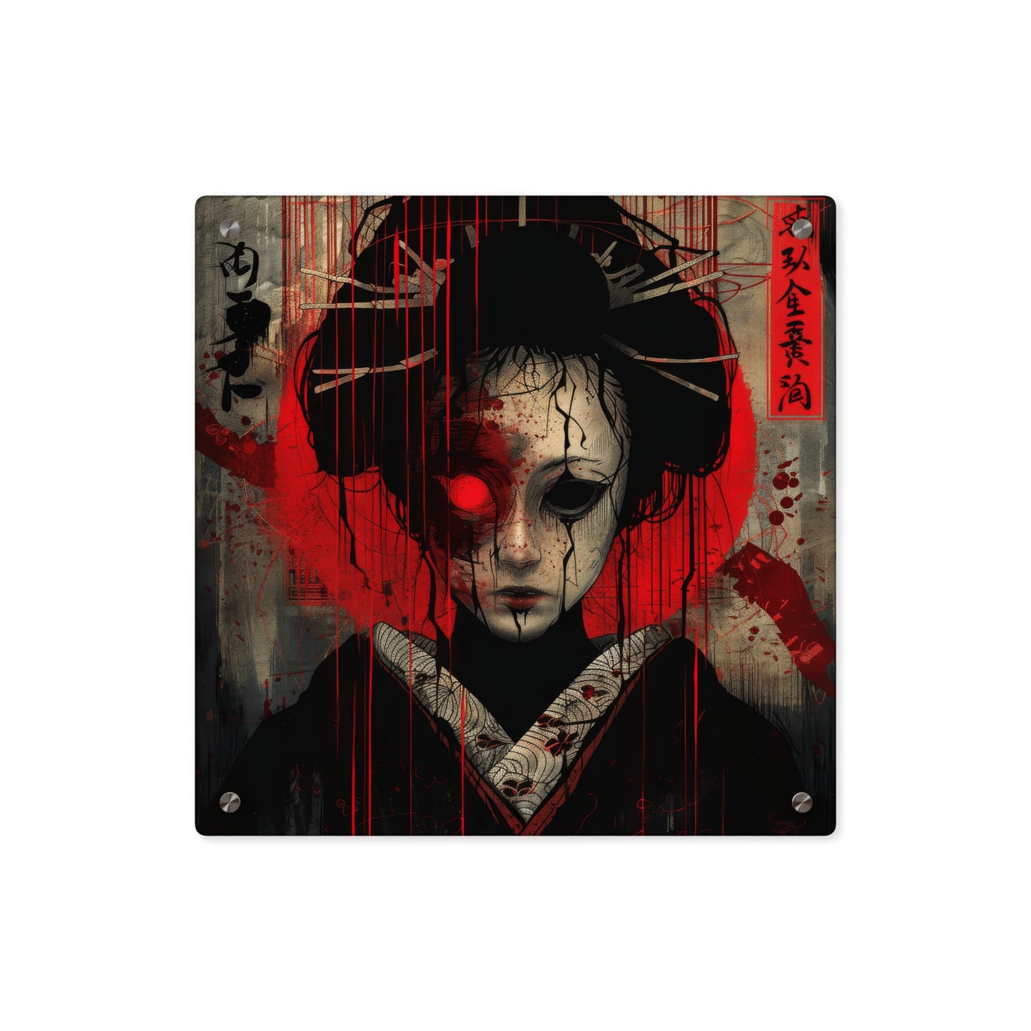 Haunting Geisha of Shadows Acrylic