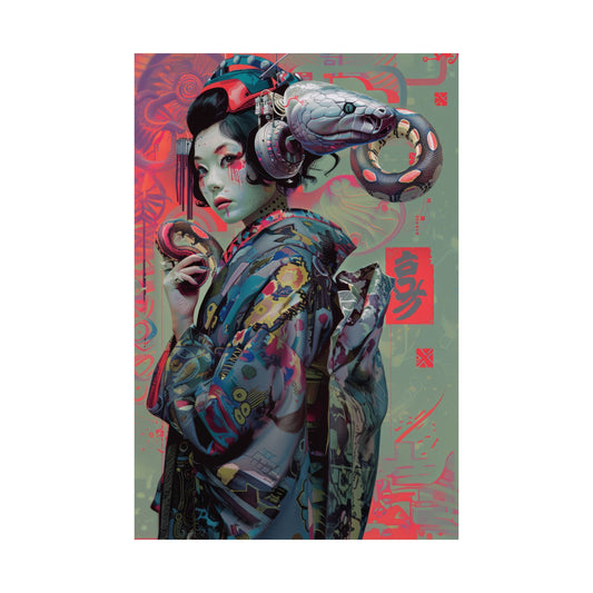 Geisha Rebooted Matte Poster