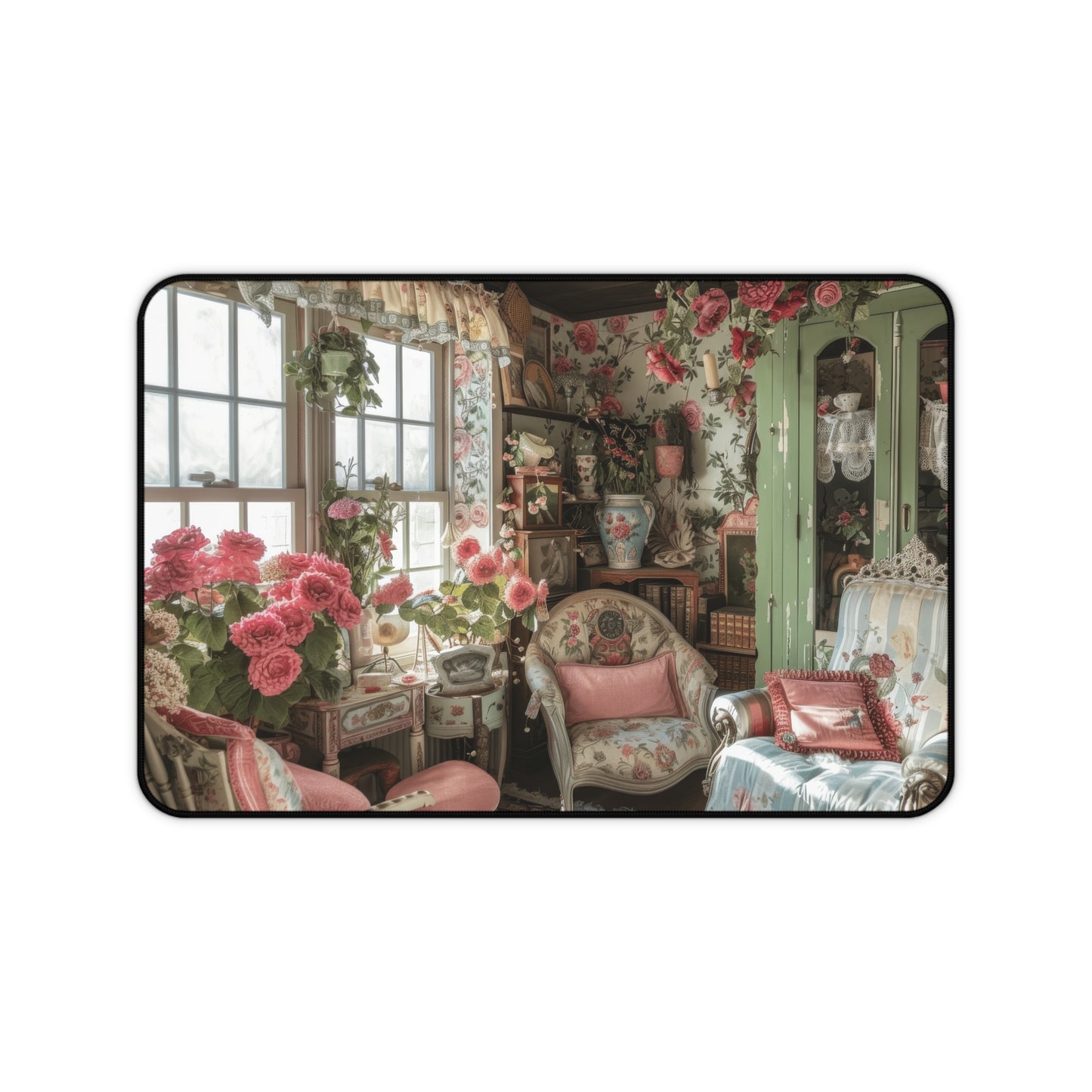 Floral Whimsy Retreat Desk Mat