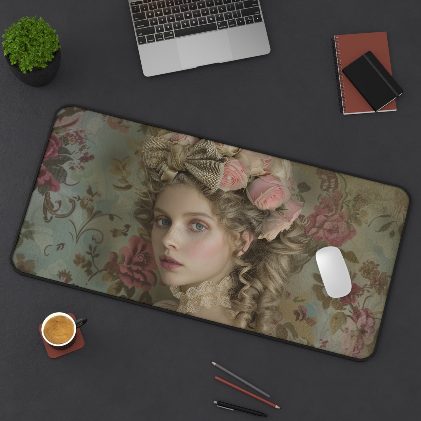 Roseate Reverie of the Countryside Desk Mat