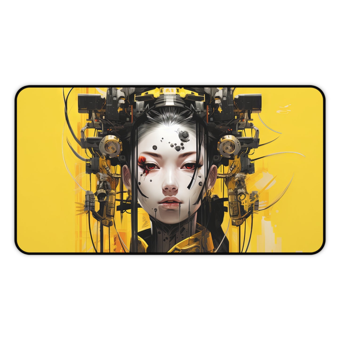 芸者 Lady in Yellow Desk Mat