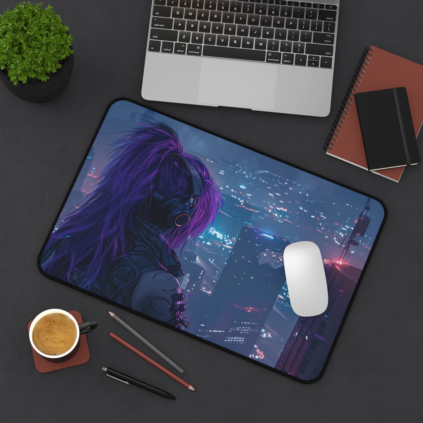 Observer Above the Cybercity Desk Mat