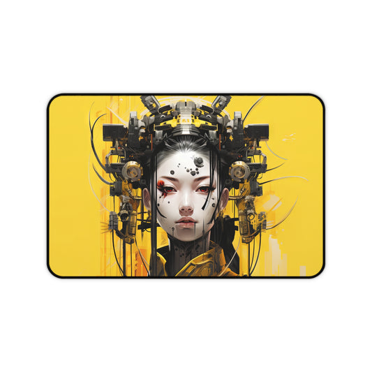 芸者 Lady in Yellow Desk Mat