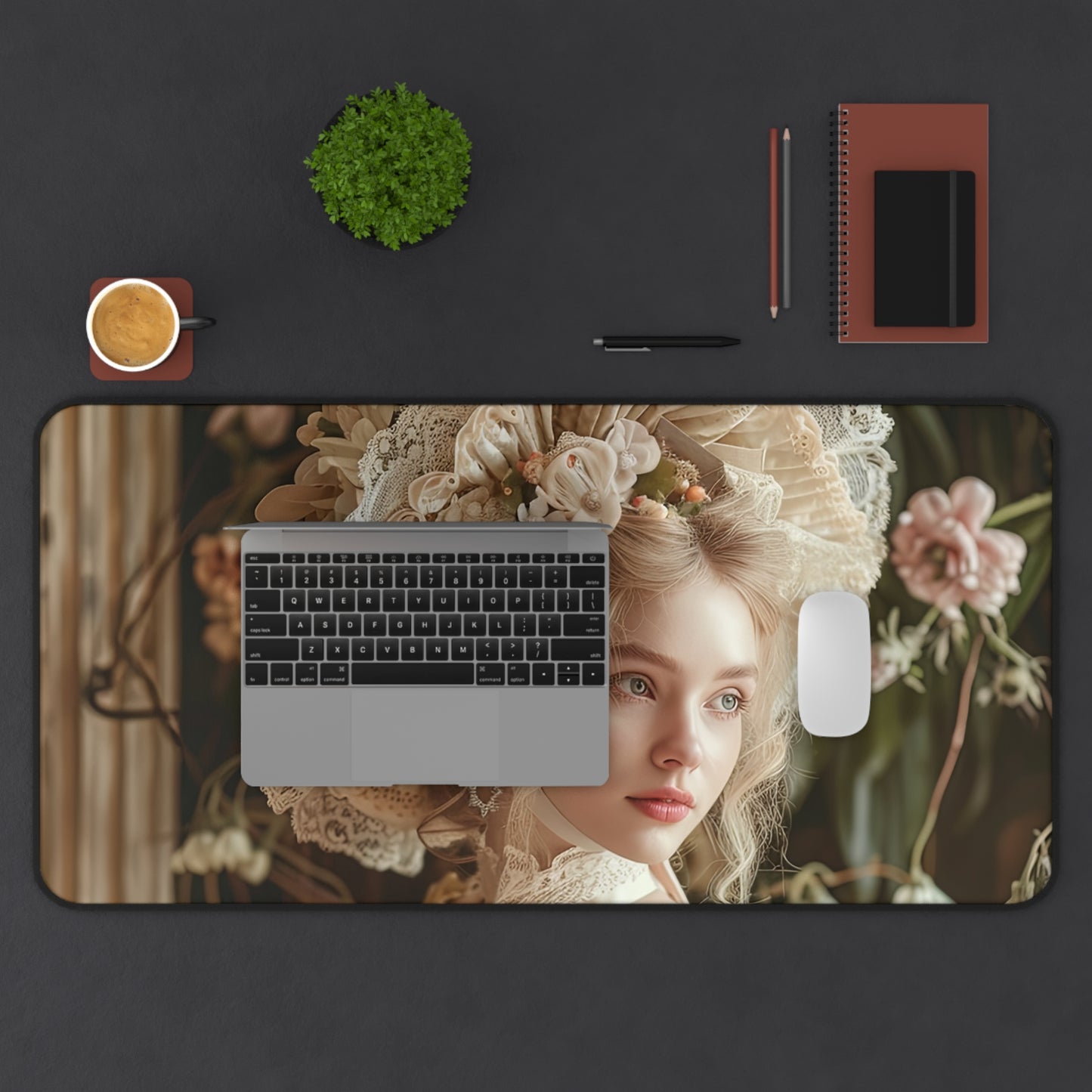 Enchanted Pastoral Elegance Desk Mat