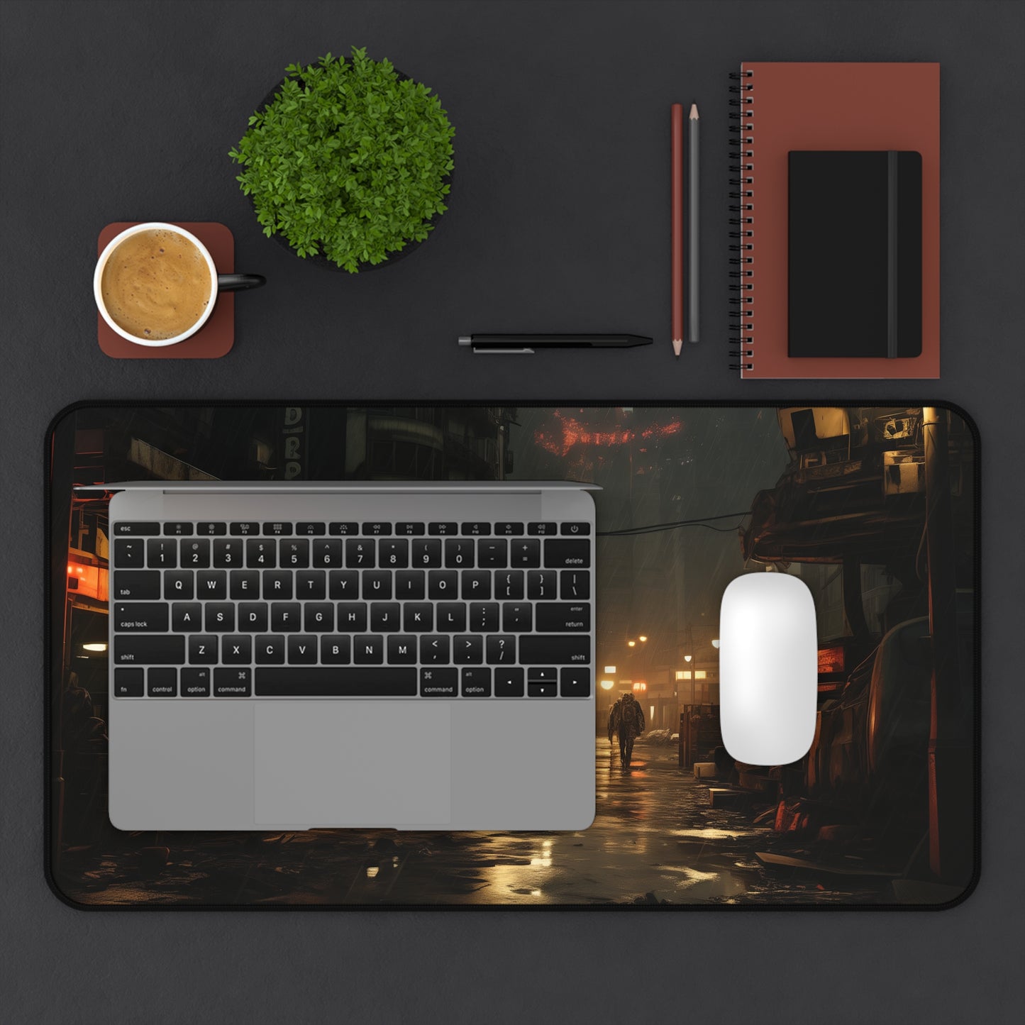 Solitary Wanderer Desk Mat