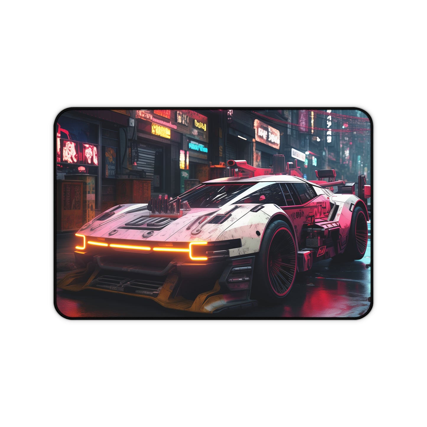 Neon Streak Desk Mat