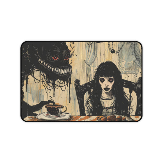 Tea with a Demon Desk Mat