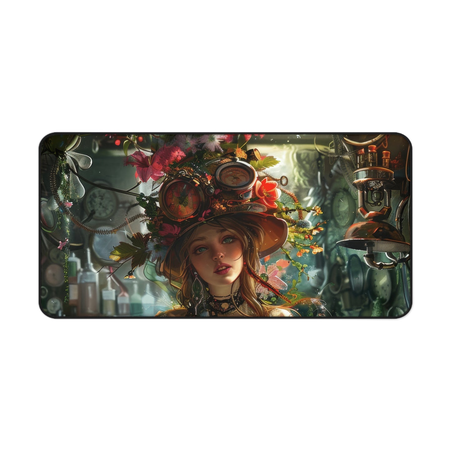 Botanical Machinist's Elegance Desk Mat